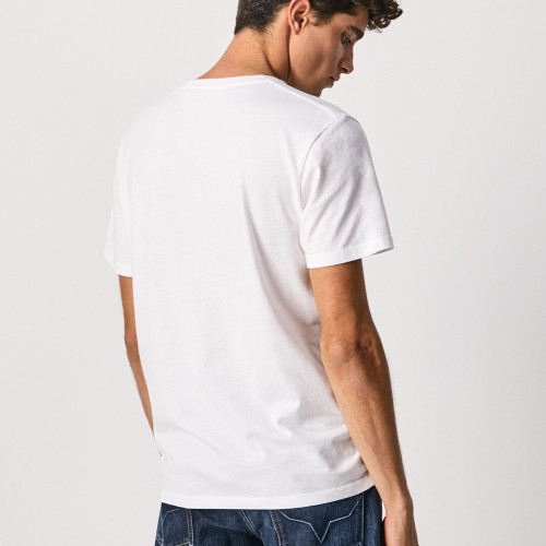 Pepe Jeans Ανδρική κοντομάνικη μπλούζα Flag Logo N Waving Flag T-Shirt